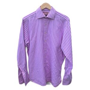 Thomas Pink French Cuff Striped Dress Shirt 15.5